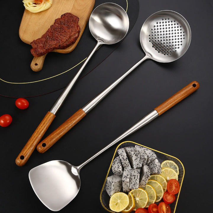 Transform Your Cooking Experience with Our Stainless Steel Kitchen Utensils Shovel Spoon Suit