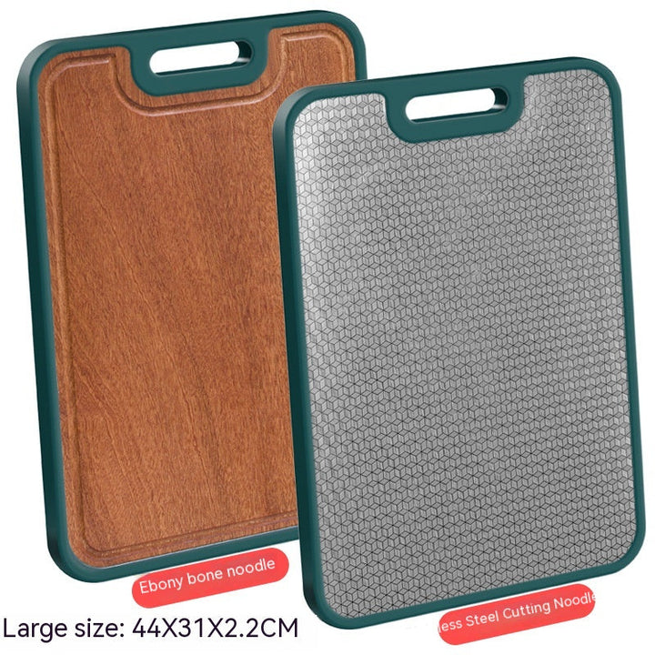 Elevate Your Culinary Experience with the Ebony Thick 304 Stainless Steel Double-sided Cutting Board