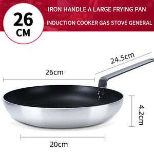 Discover the Benefits of Our High Quality Household Flat Bottomed Aluminum Alloy Frying Pan
