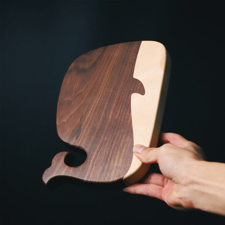 Discover the Creative Household Black Walnut Whale Cutting Board