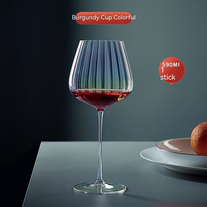 Rainbow Crystal Glass Elegant Burgundy Style Drinkware For Home