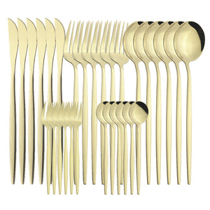 Experience Dining Elegance with Our Stainless Steel Cutlery Set