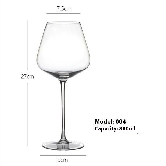 Elegant Crystal Glass Red Wine Drinking Goblet Cup
