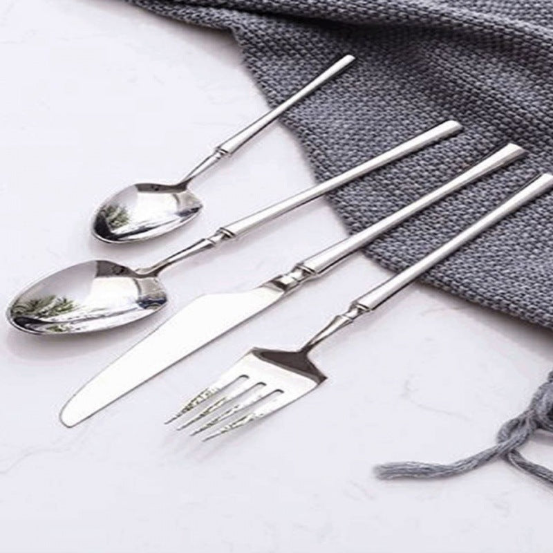 Four-Piece Fork and Spoon Steak Cutlery Set