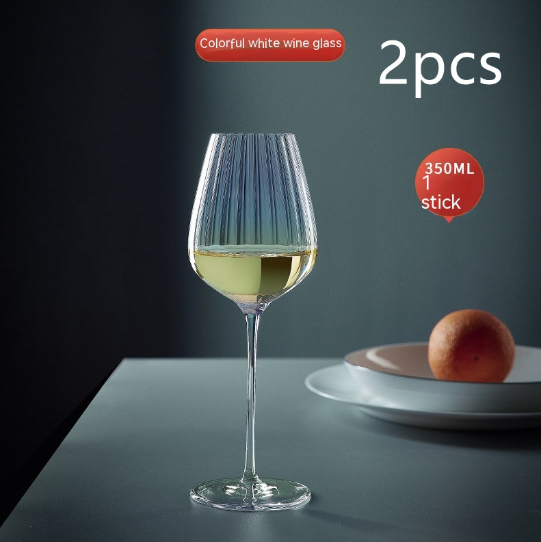 Rainbow Crystal Glass Elegant Burgundy Style Drinkware For Home