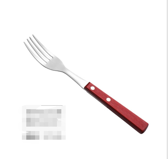 304 Stainless Steel Cutlery Set With Natural Wood Handles