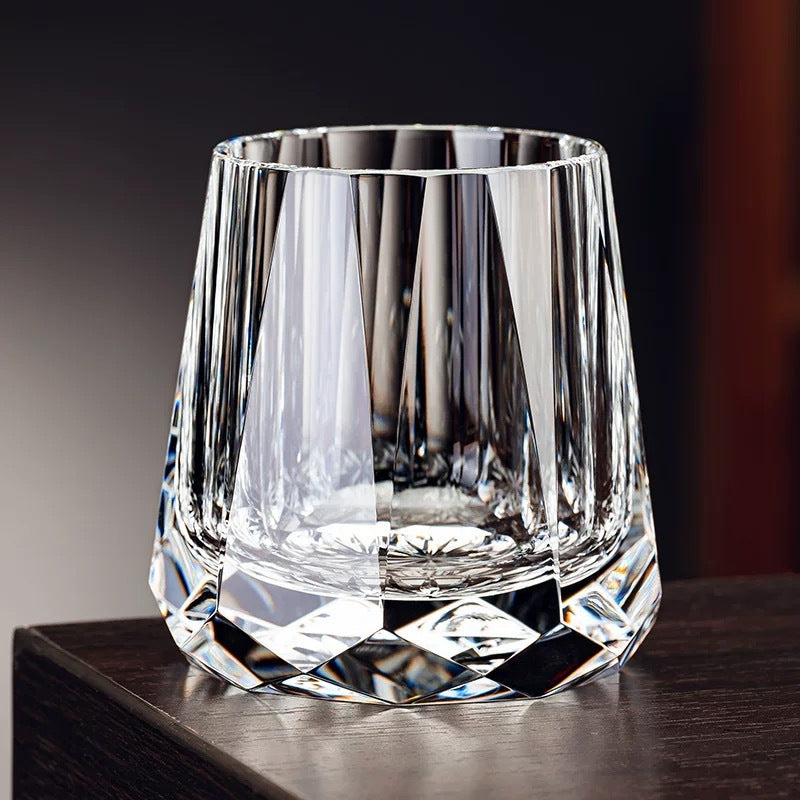 High End Handmade Crystal Glasses Elegant Whiskey And Wine Cups