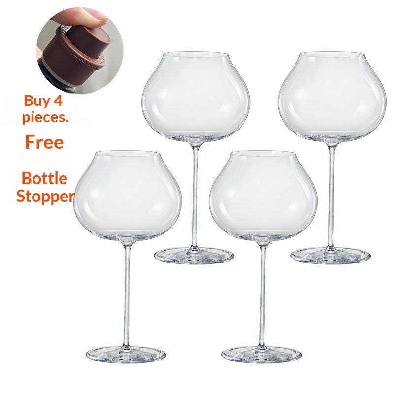 Hand Blown Crystal Glass Elegant Drinking Goblet Cup