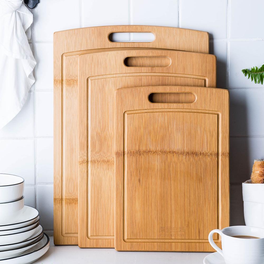 Bamboo Cutting Board for Fruit, Meat, and Vegetable Chopping
