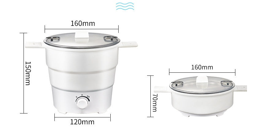 Multifunctional Mini Electric Cooker For Noodles Rice Travel Use