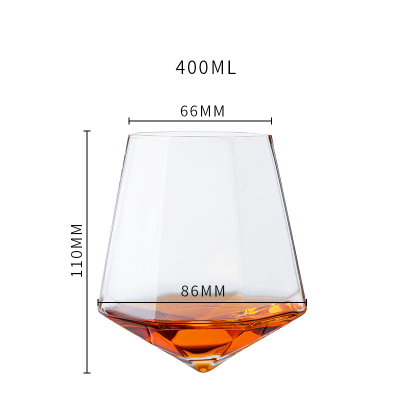 Handmade Crystal Glass Tumbler Elegant Premium Drinkware Design