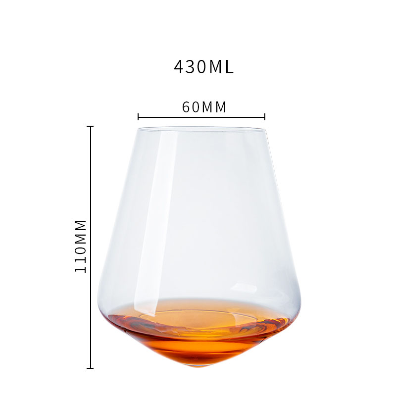 Handmade Crystal Glass Tumbler Elegant Premium Drinkware Design