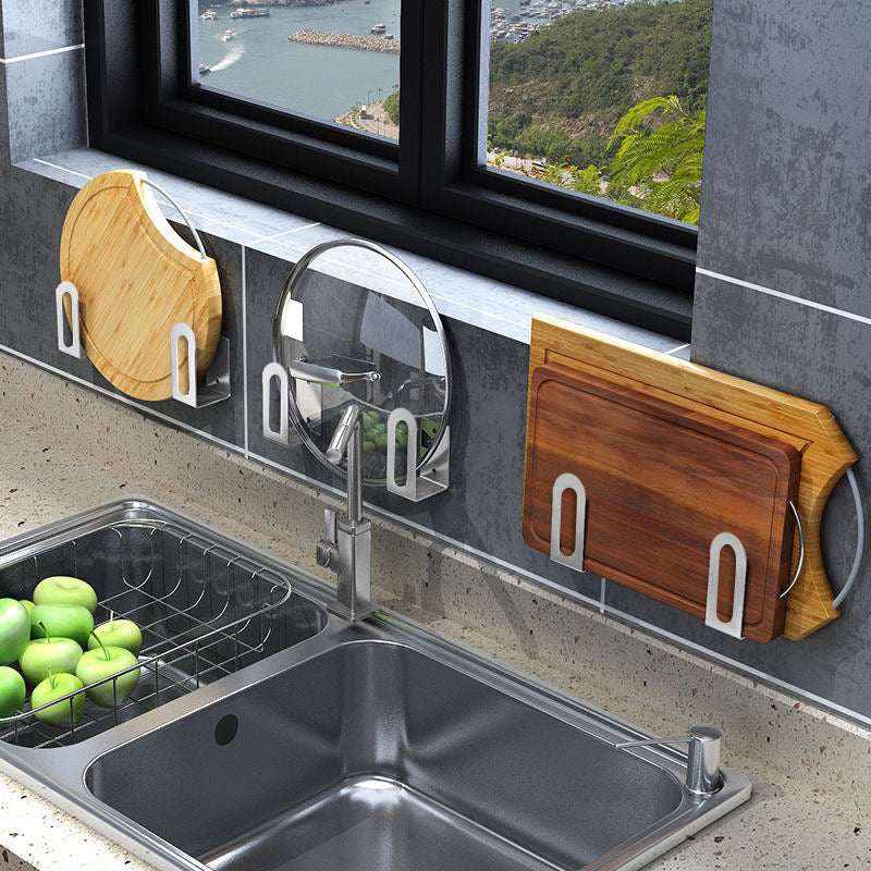 Kitchen Storage Rack For Pots Lids And Cutting Boards