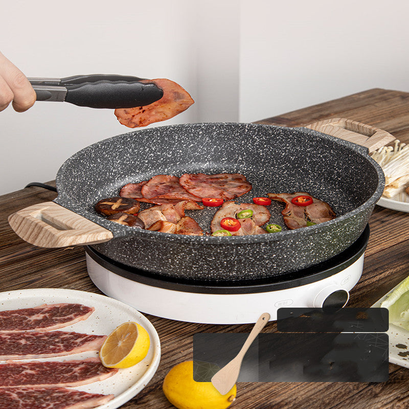 Maifan Stone Nonstick Frying Pan Flat Bottom Smoke Free Design