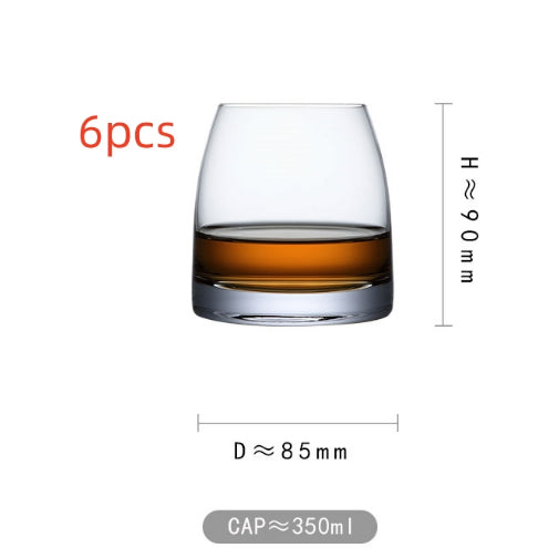 Thick Crystal Glass Durable Elegant Drinkware For Home Use