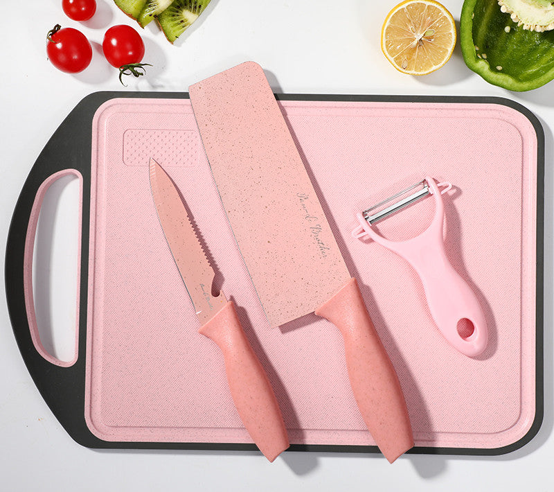 Kitchen Knife And Cutting Board Convenient Two In One Combo