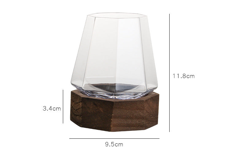 Handmade Crystal Glass Tumbler Elegant Premium Drinkware Design