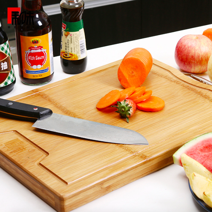 Whole Bamboo Cutting Board Carbonized Durable Kitchen Board