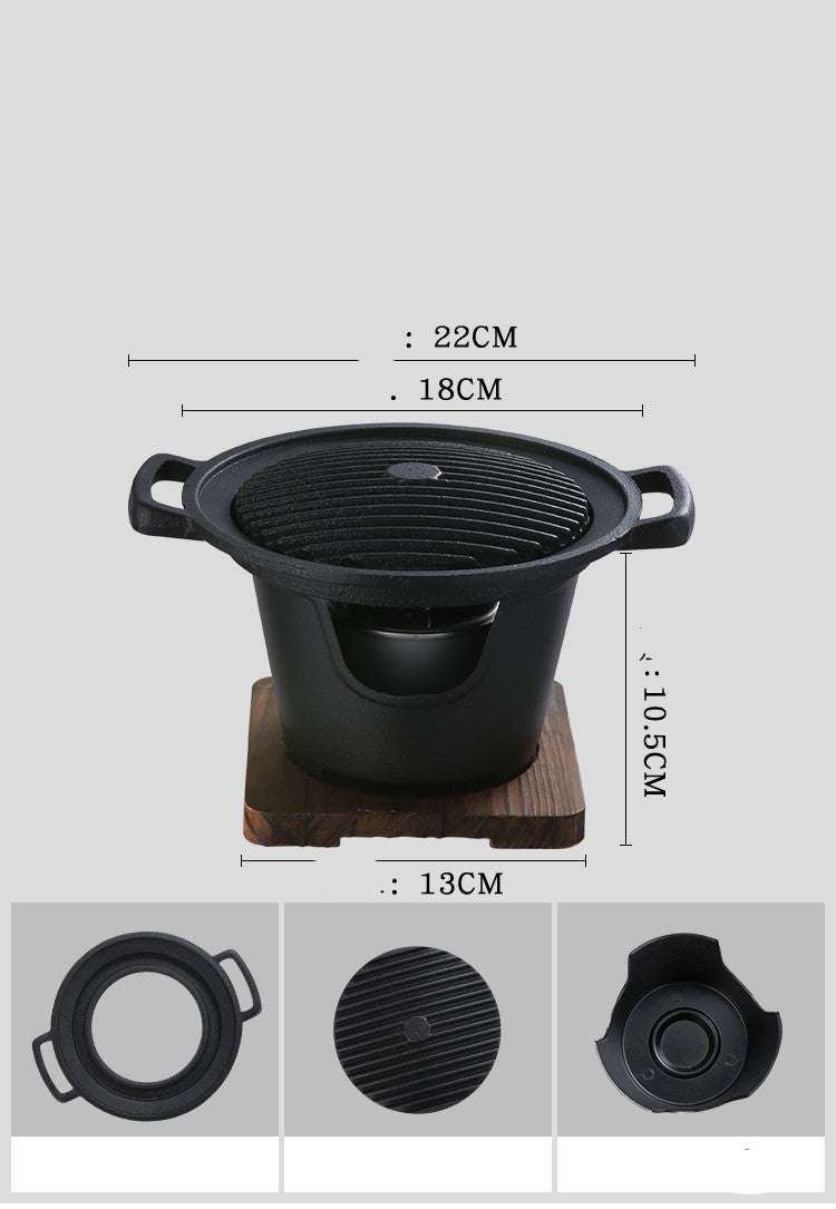 Nonstick Mini Barbecue Grill Small Indoor Household BBQ Cooker