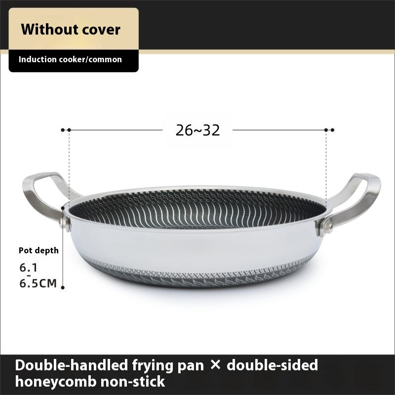 Stainless Steel Frying Pan For Induction And Gas Stoves
