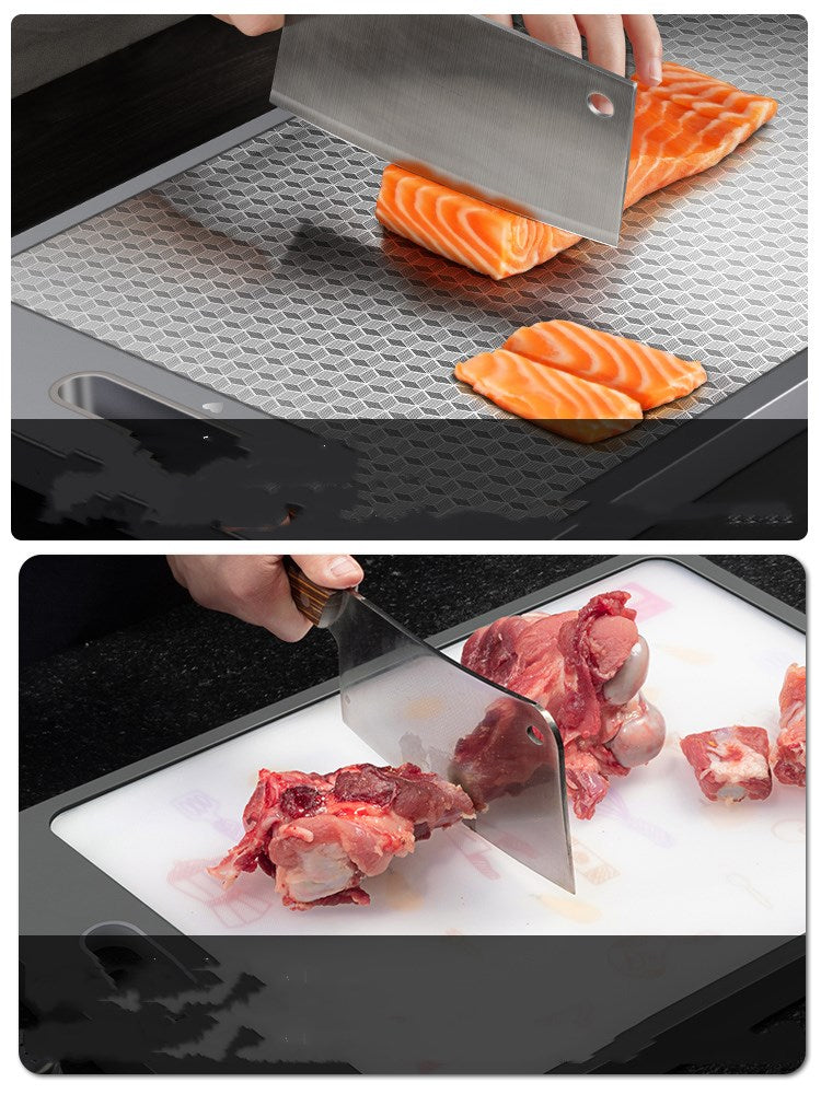 Double Sided Plastic Kitchen Cutting Board Durable Chopping Board