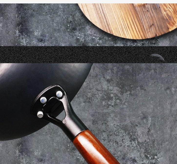 Household Nonstick Flat Bottom Wok Frying Pan 32cm