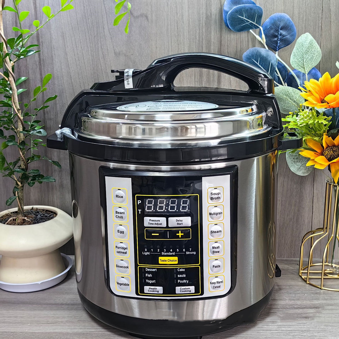 6L Electric Pressure Cooker Large Capacity Multifunction Rice Cooker