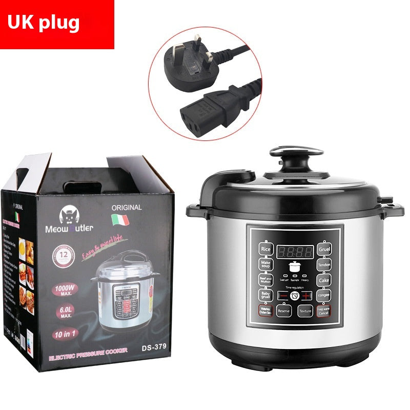 5L Multifunction Pressure Cooker With Timer And Reservation Features