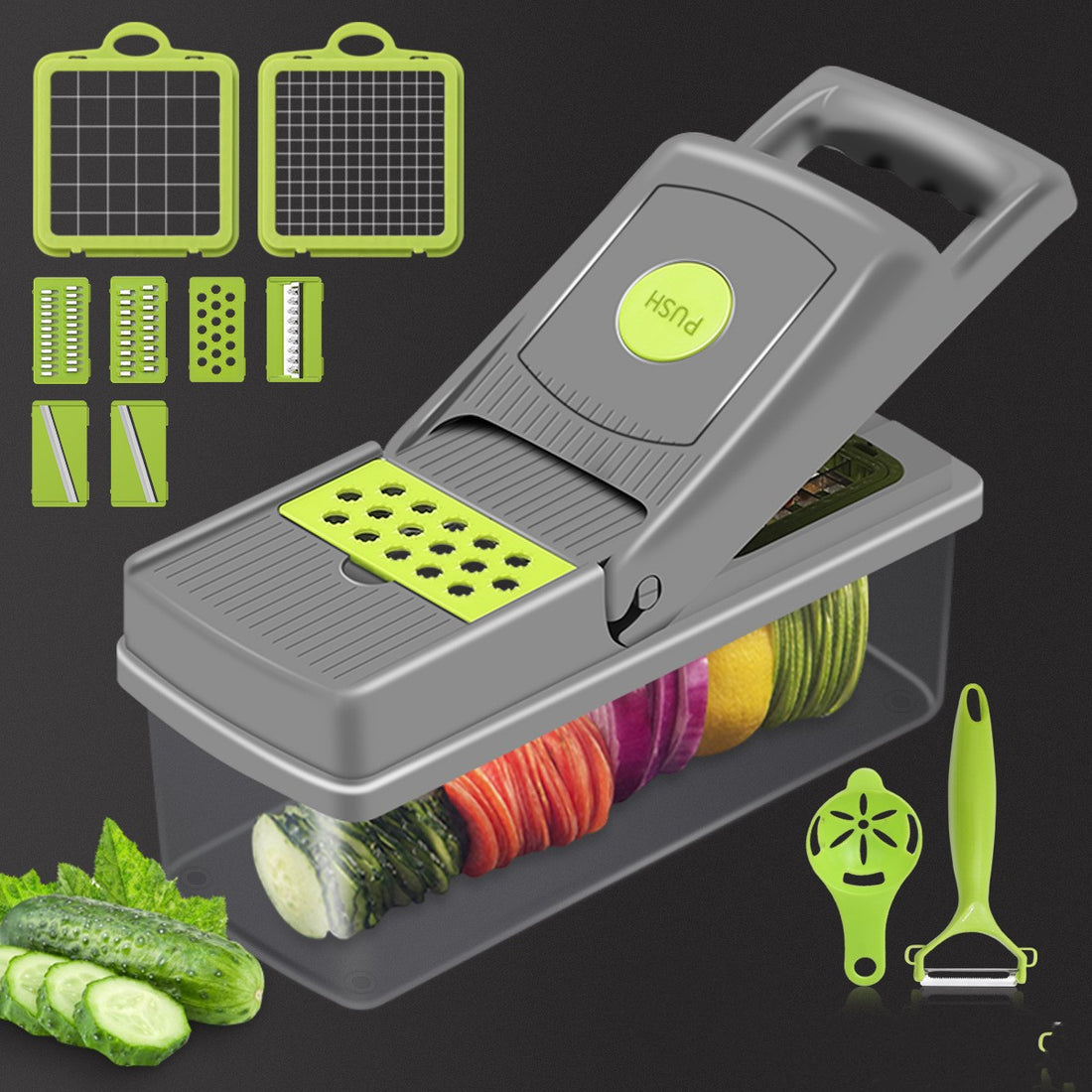 Household Kitchen Vegetable Cutter And Slicer Set