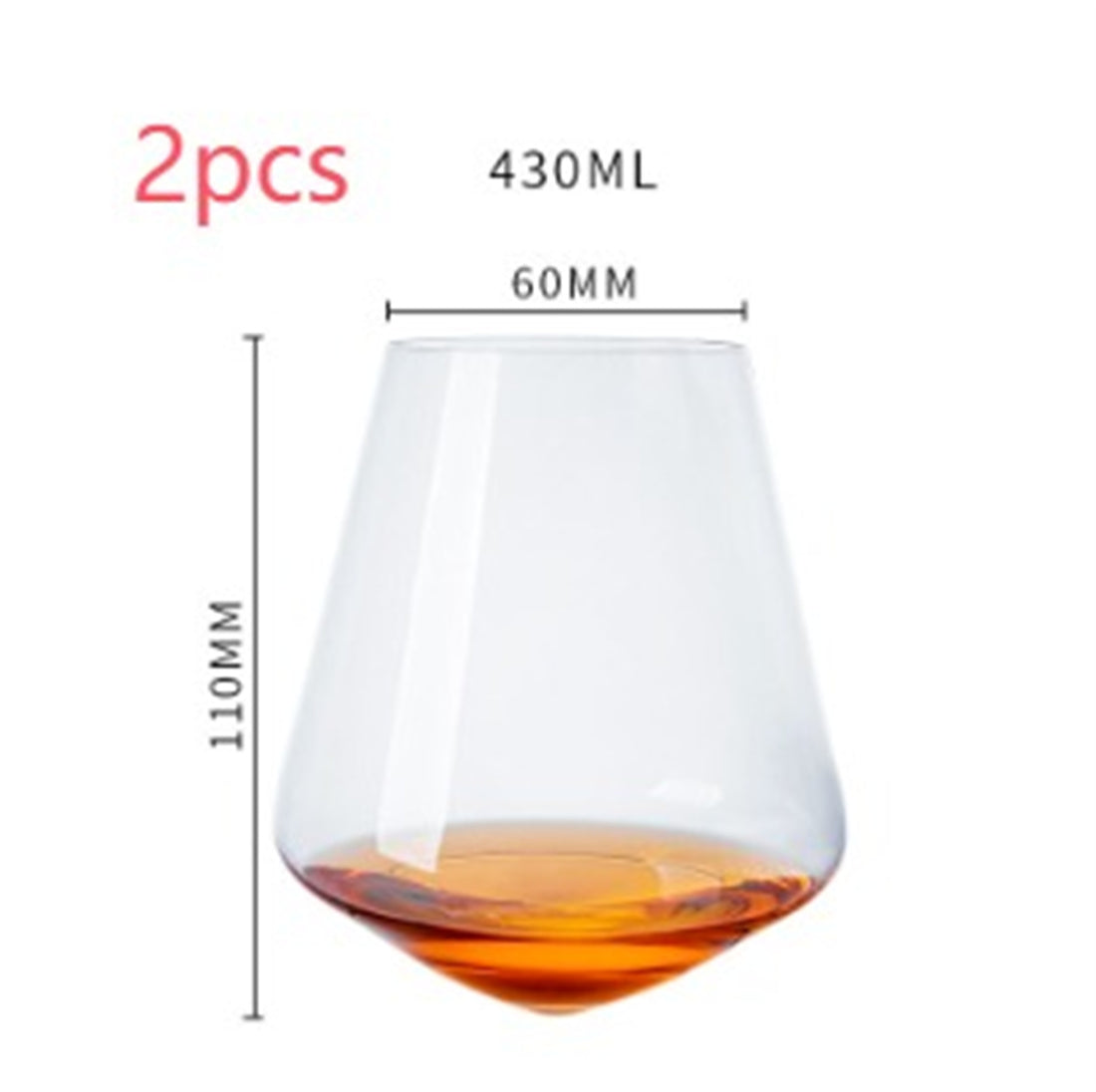 Handmade Crystal Glass Tumbler Elegant Premium Drinkware Design