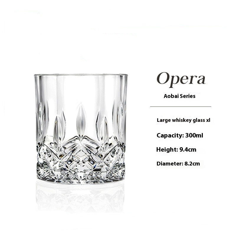 Crystal Glass Drinkware Set Elegant Durable Glasses For Home Use
