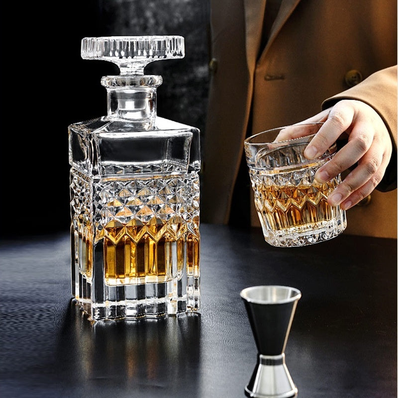 European Style Creative Crystal Glass Wine And Whiskey Drinking Set