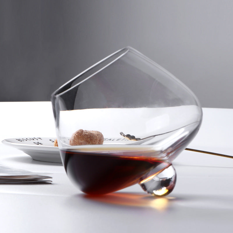 Creative Spinning Crystal Glass Whiskey Tumbler Shaker Cup