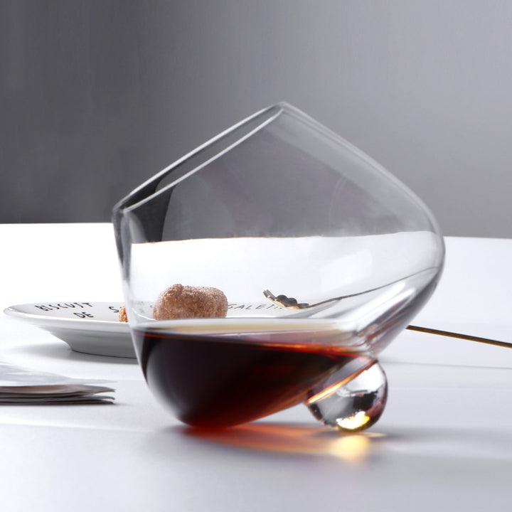 Creative Spinning Crystal Glass Whiskey Tumbler Shaker Cup