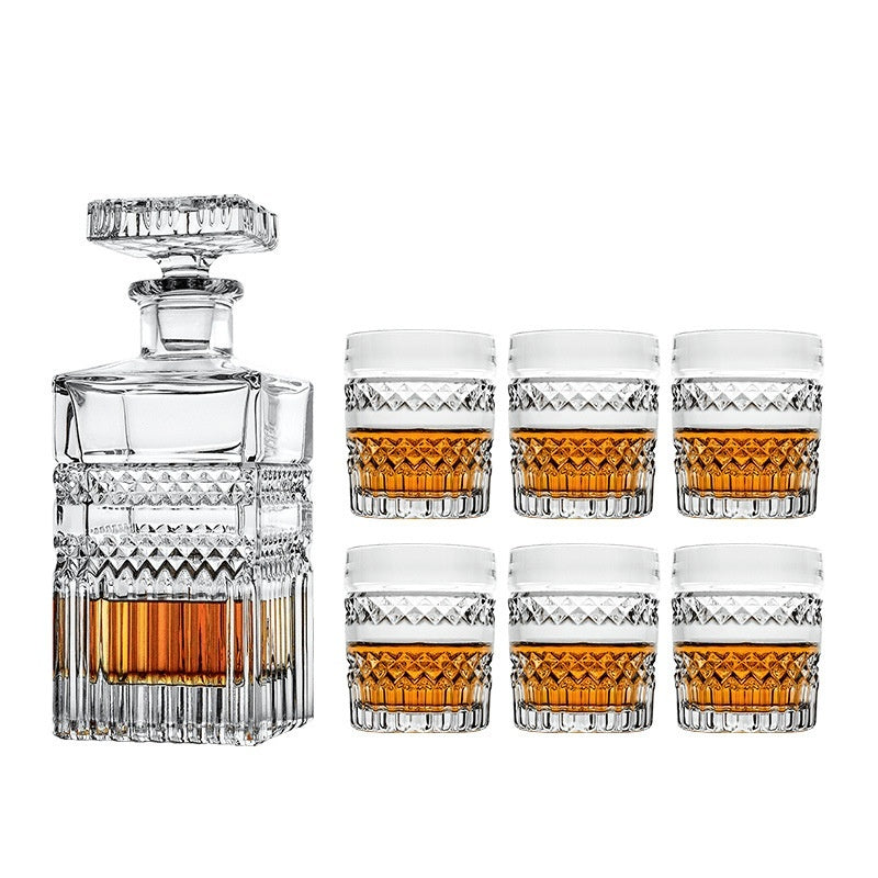 European Style Creative Crystal Glass Wine And Whiskey Drinking Set