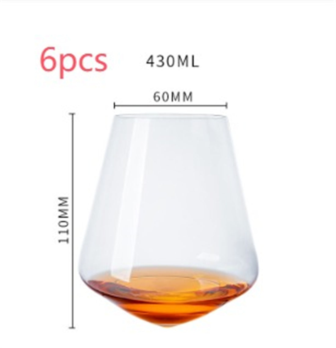Handmade Crystal Glass Tumbler Elegant Premium Drinkware Design