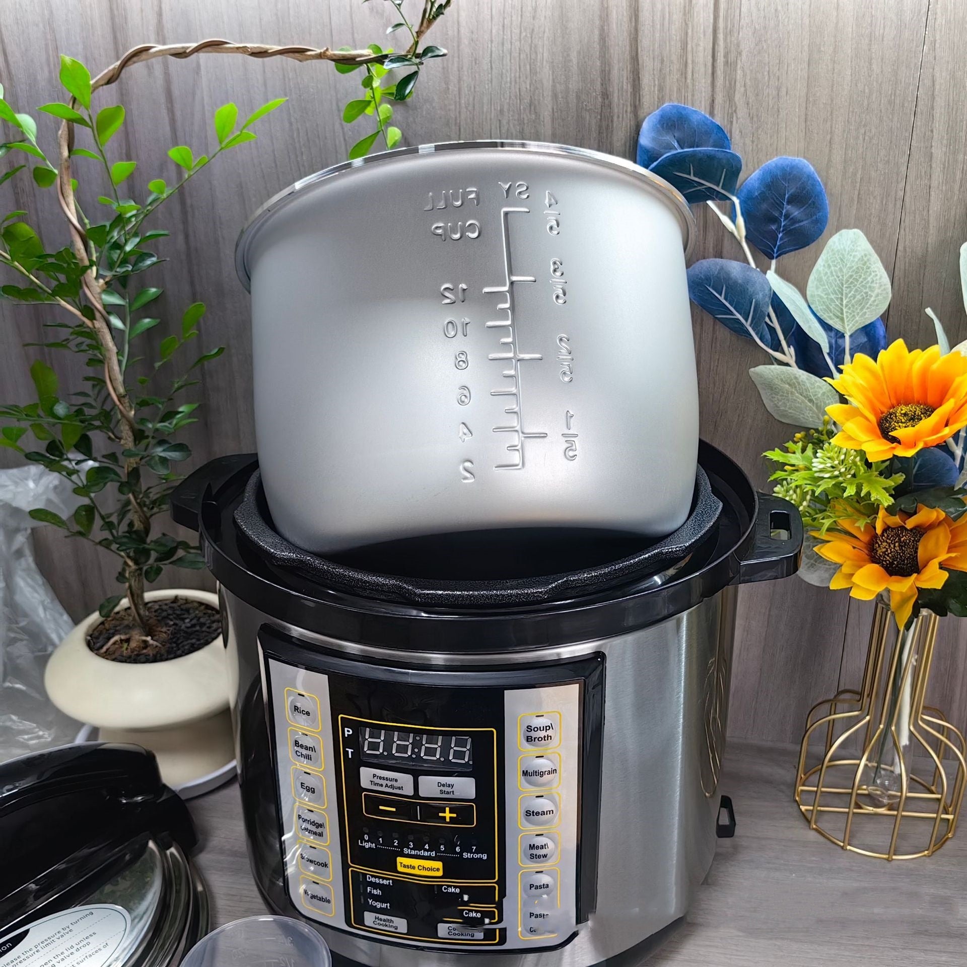 6L Electric Pressure Cooker Large Capacity Multifunction Rice Cooker