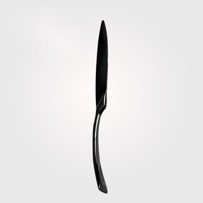 Black Stainless Steel Fork and Knife Dinnerware Set
