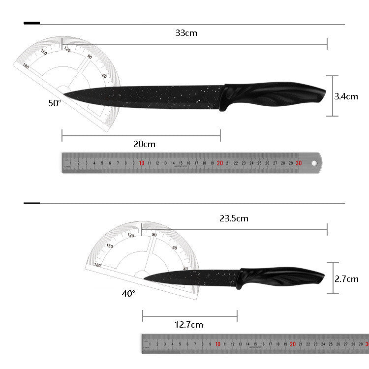 17-Piece Full Stainless Steel Kitchen Knife Set
