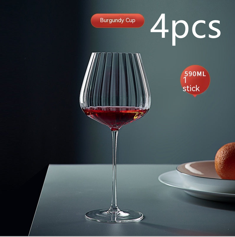 Rainbow Crystal Glass Elegant Burgundy Style Drinkware For Home