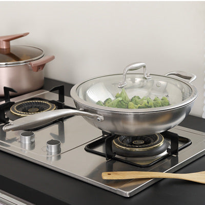Stainless Steel Nonstick Frying Pan Smoke-Free Cooking Pan