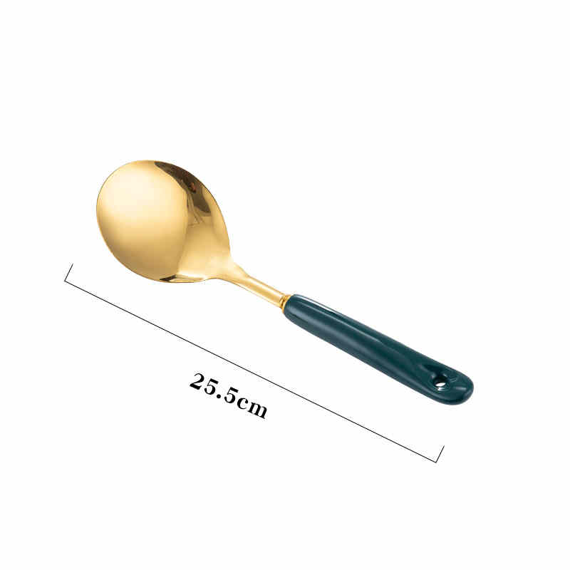 Nordic Stainless Steel Kitchen Spatula With Ceramic Handle