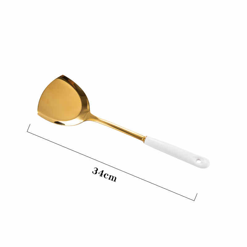 Nordic Stainless Steel Kitchen Spatula With Ceramic Handle