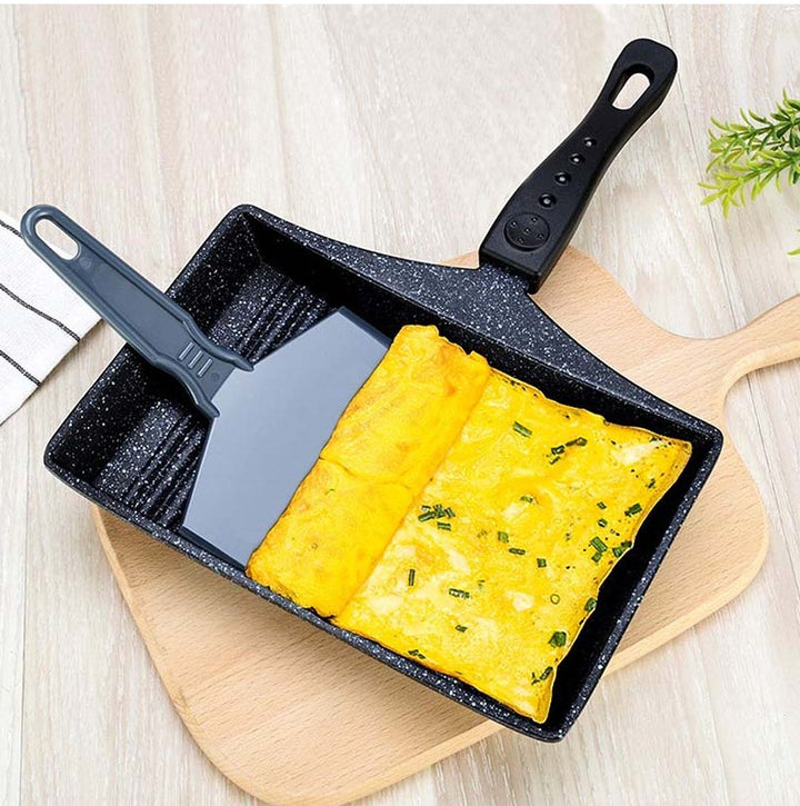 Japanese Tamagoyaki Nonstick Stone Frying Pan Egg Roll Pan