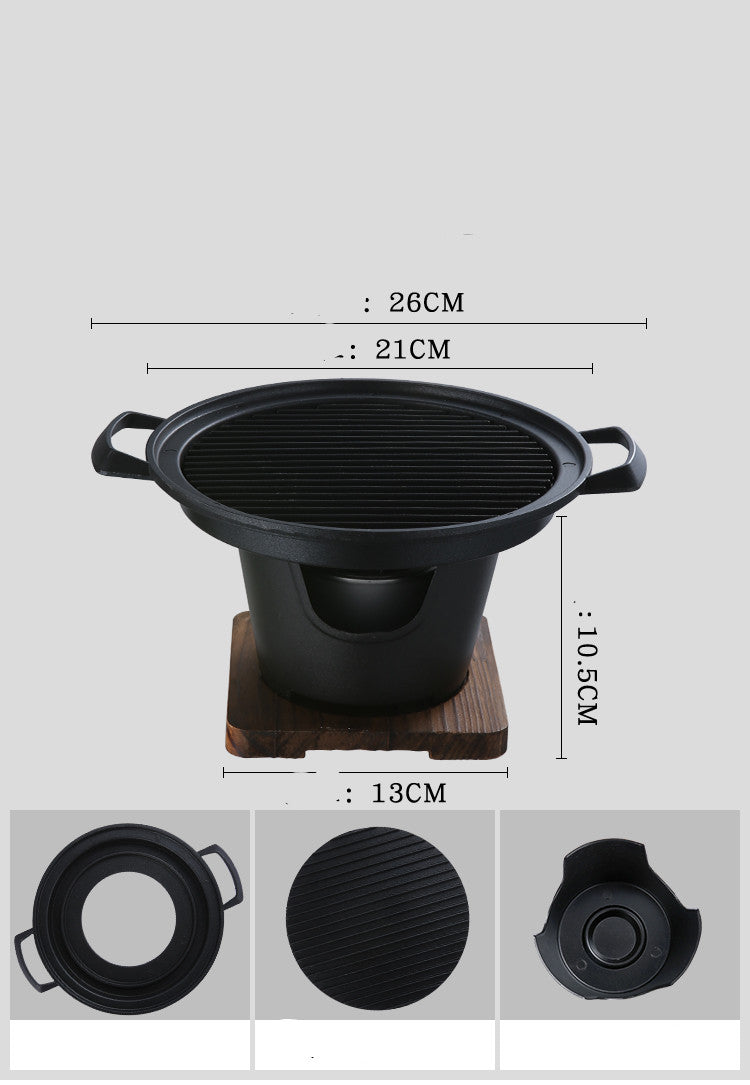 Nonstick Mini Barbecue Grill Small Indoor Household BBQ Cooker