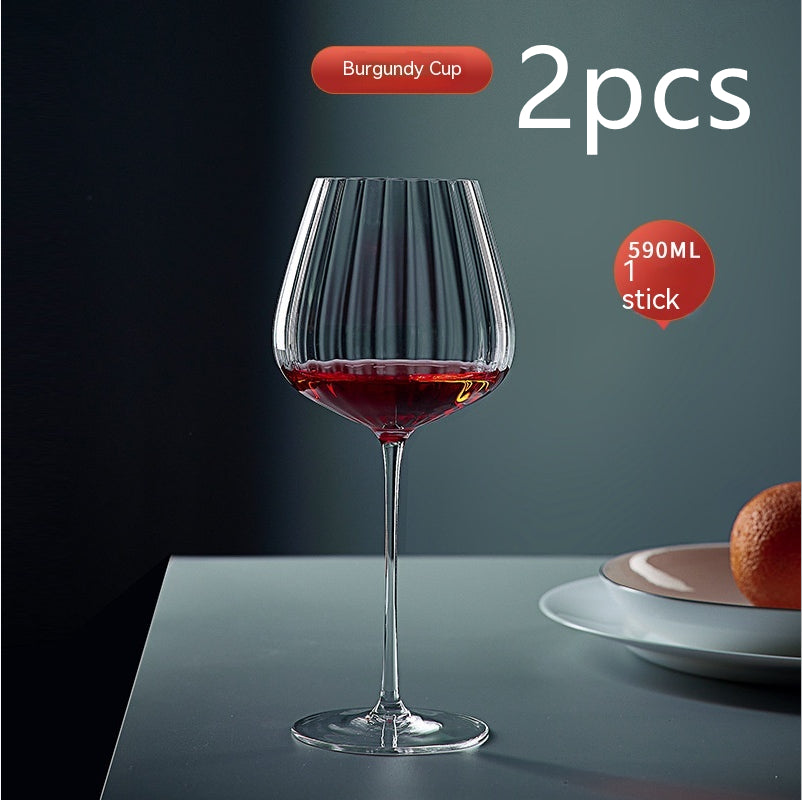 Rainbow Crystal Glass Elegant Burgundy Style Drinkware For Home