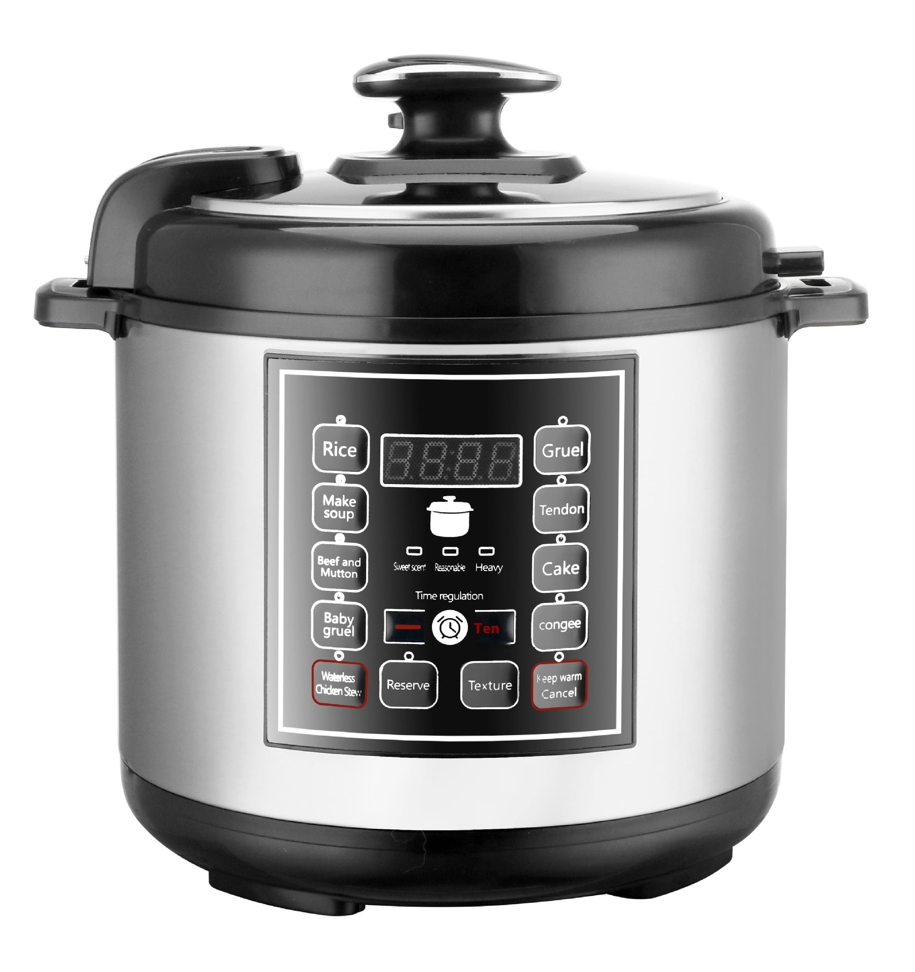5L Multifunction Pressure Cooker With Timer And Reservation Features