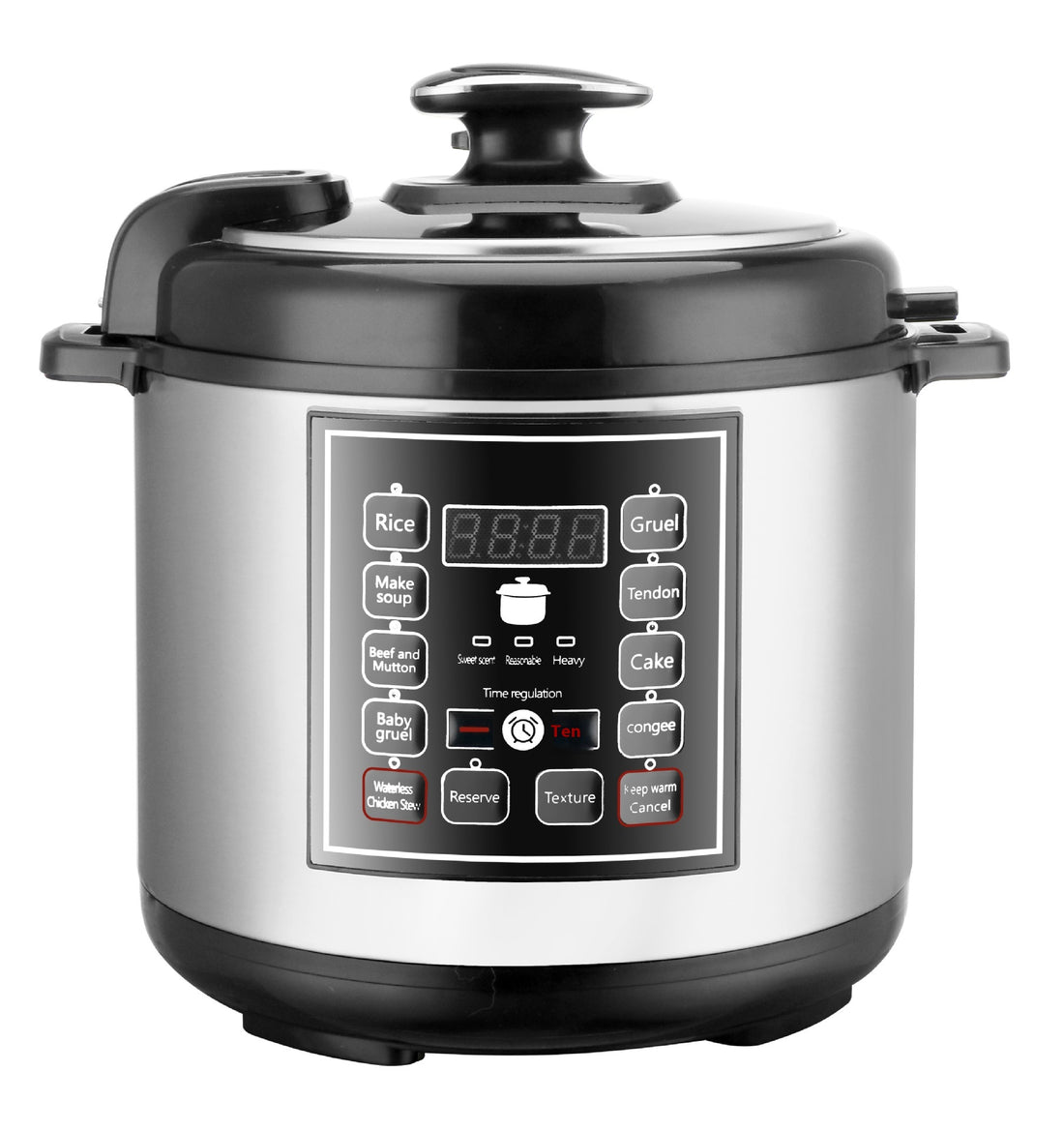 5L Multifunction Pressure Cooker With Timer And Reservation Features
