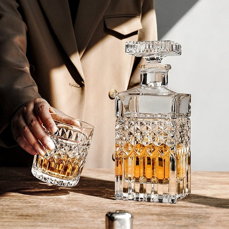 European Style Creative Crystal Glass Wine And Whiskey Drinking Set