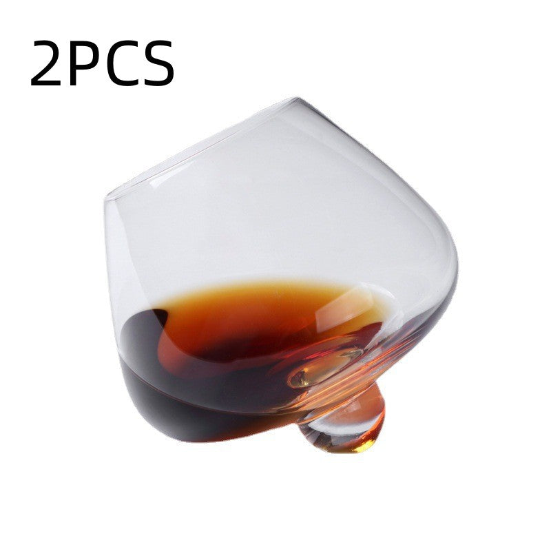Creative Spinning Crystal Glass Whiskey Tumbler Shaker Cup
